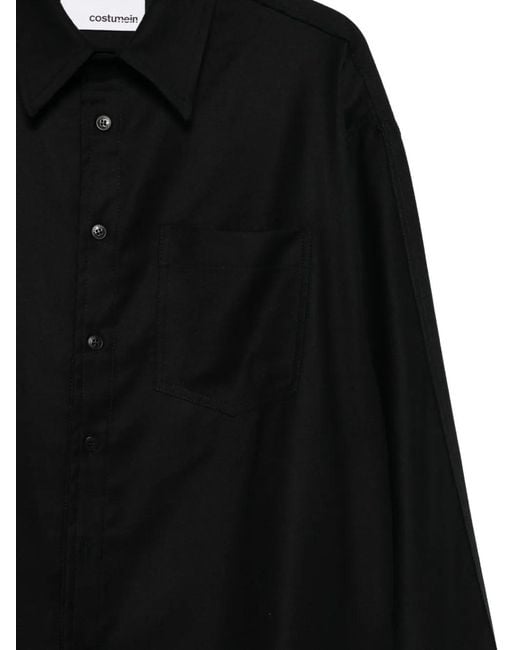 Costumein Black Patch-Pocket Shirt for men