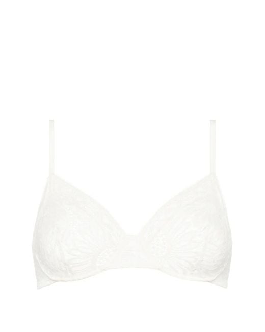 Eres White Somptueuse Lace Bra