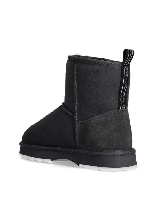 EMU Black Flat Ankle Boots
