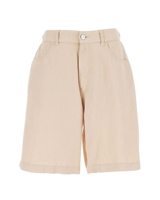 Jucca Natural Elasticated-Waist Shorts