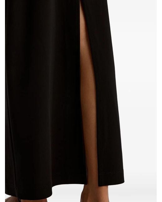 12 STOREEZ Maxi-Rok Met Zijsplit in het Black