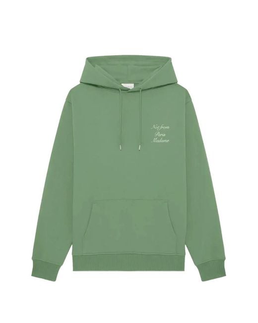 Drole de Monsieur Green Not From Paris Madame Hoodie for men