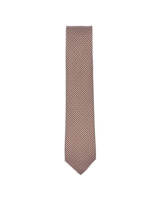Errico Formicola White Patterned Tie for men