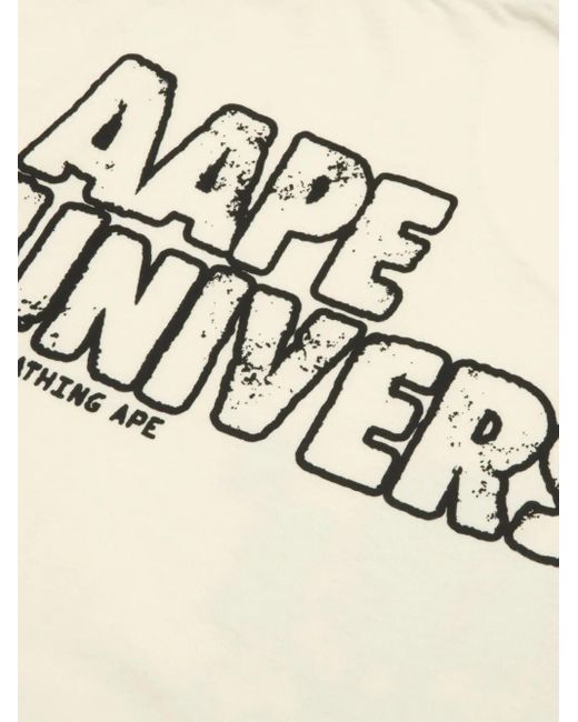 Aape By A Bathing Ape T-Shirt Met Grafische Print in het White voor heren