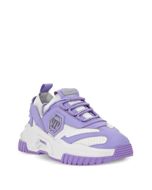 Philipp Plein Purple Predator Sneakers