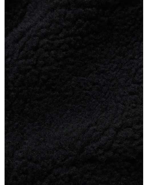Alpha Industries Black Long-Sleeve Sherpa Onion-Quilted Jacket for men