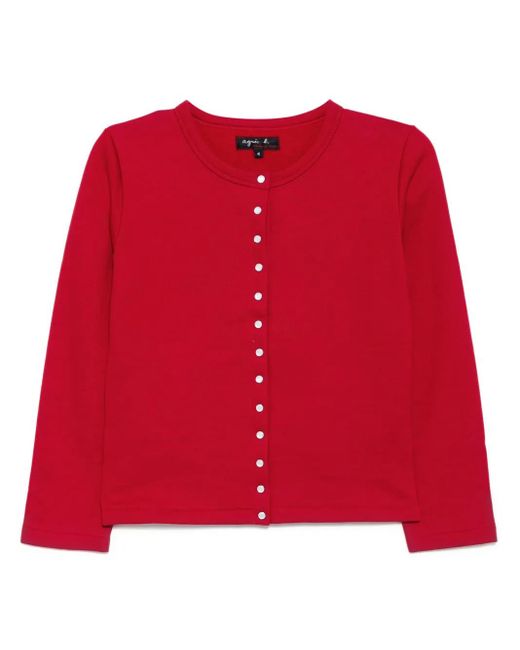 Agnes B. Red Petit Cardigan