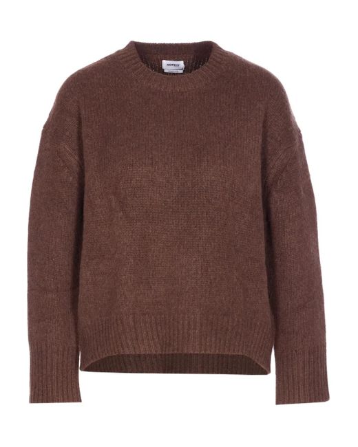 Maglione Girocollo di Not Shy in Brown