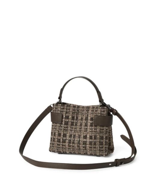 Brunello Cucinelli Metallic Essence Small Top-Handle Bag