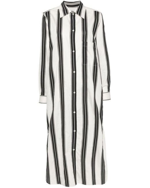 Totême  White Striped Tunic Dress