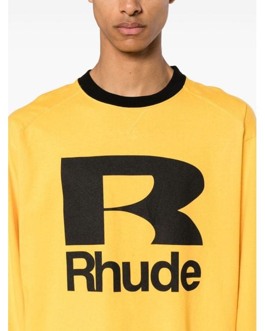 メンズ Rhude Petrol スウェットシャツ Yellow
