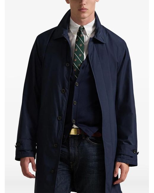 Polo Ralph Lauren Blue Buttoned Coat for men