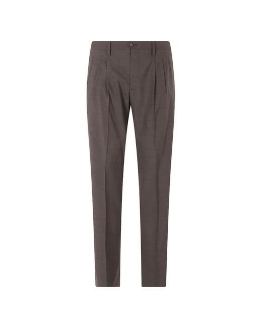 Briglia 1949 Gray Pleated Trousers for men
