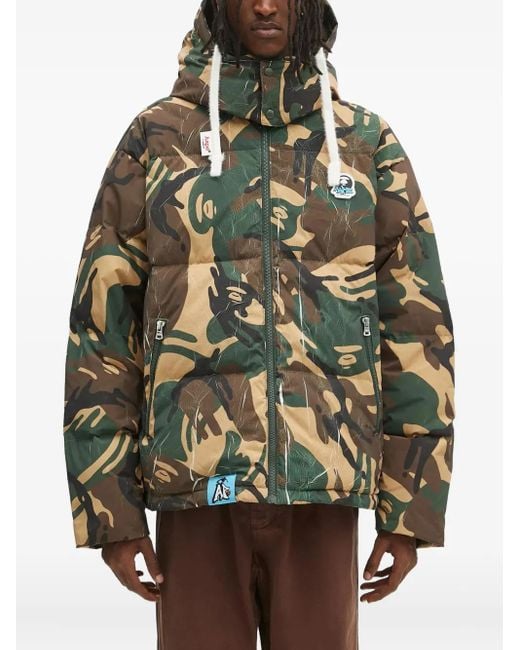 Aape By A Bathing Ape Gefütterte Jacke mit Camouflagemuster in Gray für Herren