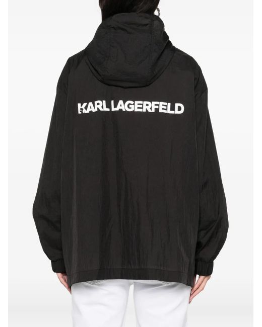 Karl Lagerfeld Karl フーデッドジャケット Black