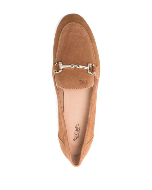 Nero Giardini Brown Nilo Suede Loafers