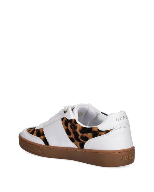 Guess White Leather Sneakers