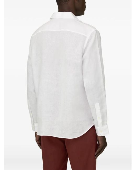 Boggi White Chest-Pocket Shirt for men