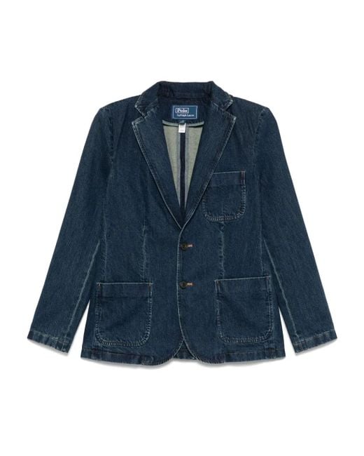 Blazer vaquero Polo Ralph Lauren de color Blue