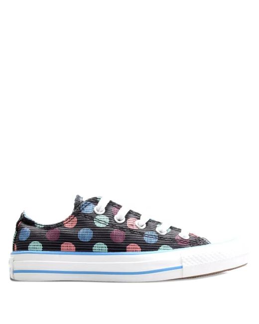 Converse White Polka-Dot Sneakers