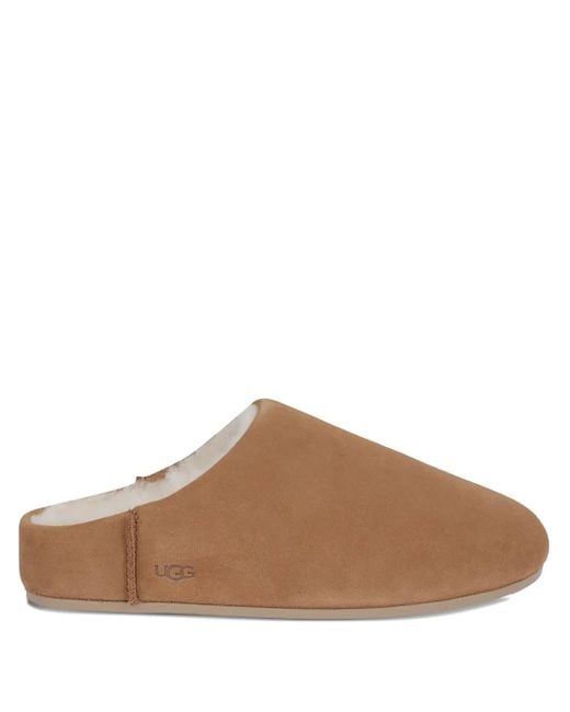Ugg Brown Elea Suede Slippers