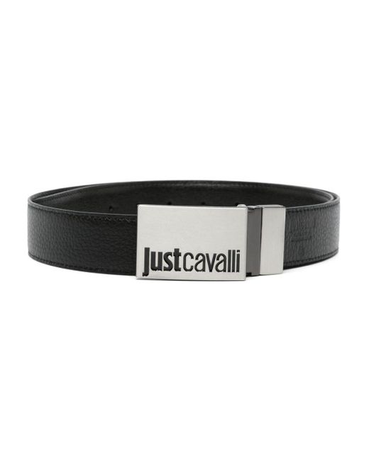 Just Cavalli Ledergürtel mit Logo-Prägung in Black für Herren