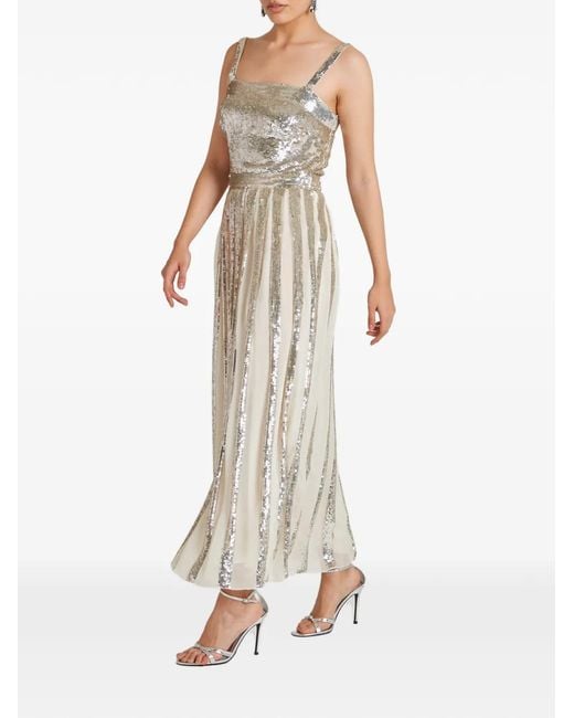 Temperley London White Filigree Strappy Gown