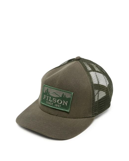 Cappello Con Logo E Inserti di Filson in Green da Uomo