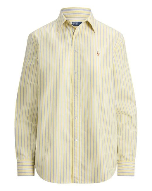 Polo Ralph Lauren Natural Button-Down Striped Shirt