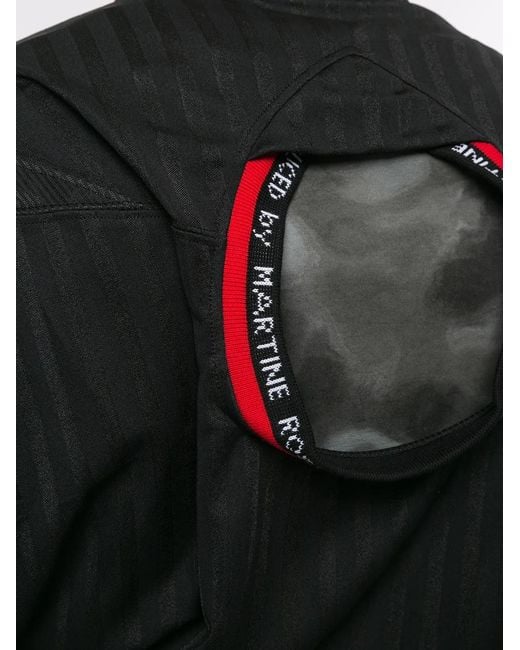 Martine Rose Black Dekker Football T-Shirt for men