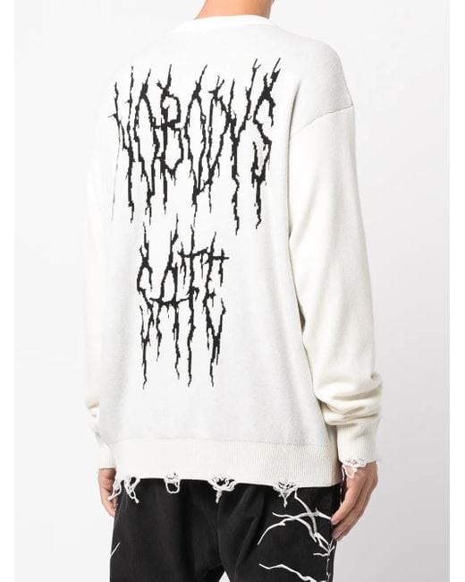 Haculla Multicolor Distressed Punk Logo Jumper for men
