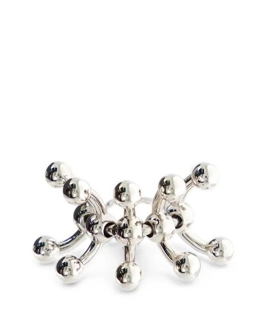Lorette Colé Duprat White Bague Chromo 1 À Design Articulé