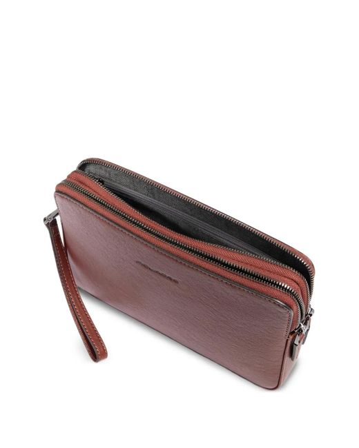 Clutch Square di Piquadro in Red da Uomo