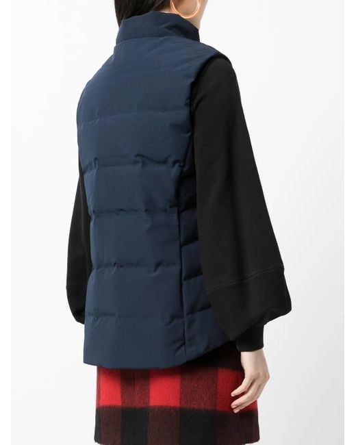 Canada Goose Blue Logo Patch Padded Gilet