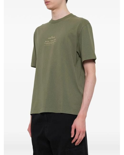 Stone Island Green T-Shirts for men