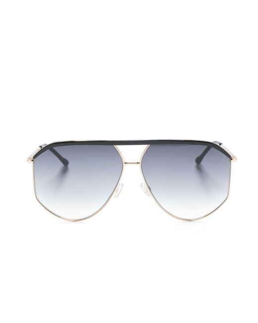 Isabel Marant Blue Enzo Pilot-frame Sunglasses