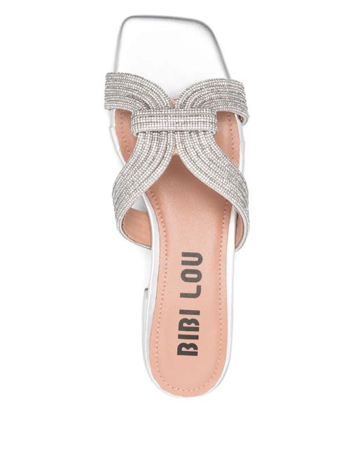 Bibi Lou White Flache Sloan Sandalen