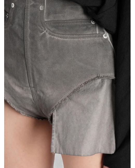 Rick Owens Black Tower Dirt Cutoffs