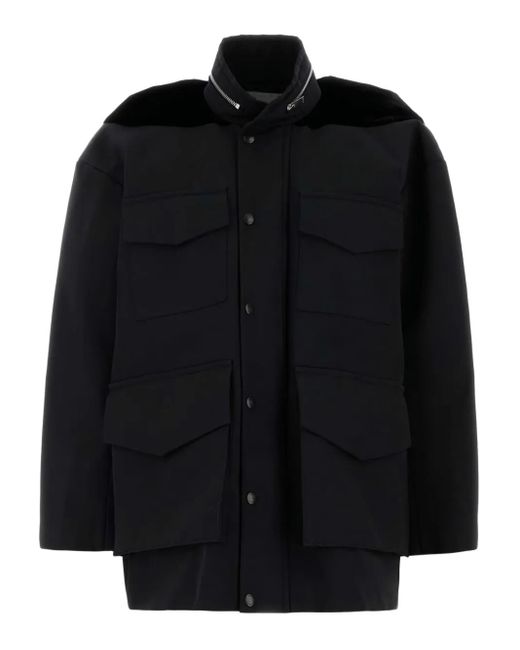 ブルゾン Sacai Grosgrain Bonding X Silk Organdy Blouson Sacai Grosgrain Bonding X Silk Organdy Blouson | italist