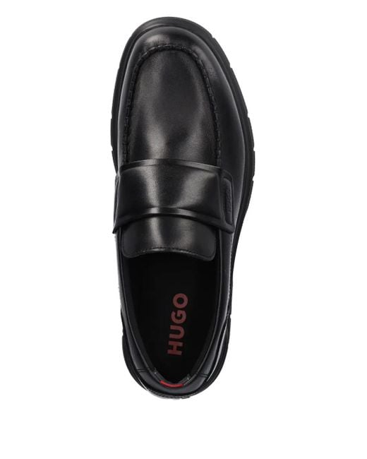 Mocassini di HUGO in Black da Uomo