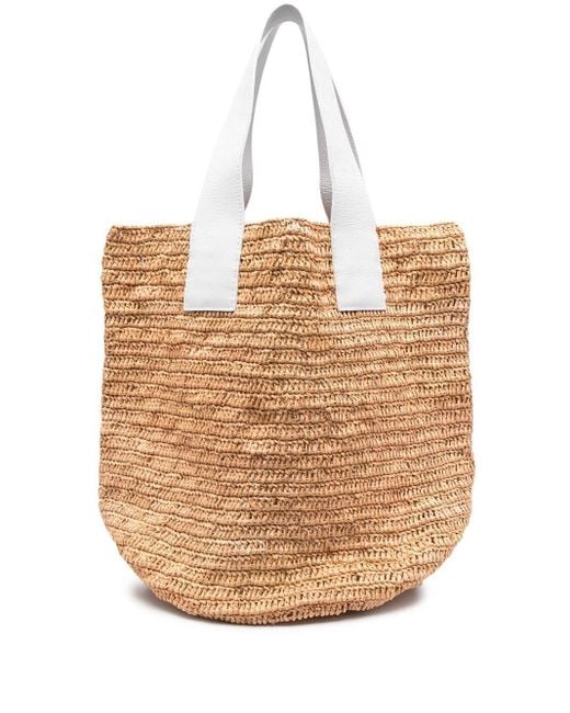 Sensi Studio Interwovenstraw Oversize Tote Bag in White Lyst UK