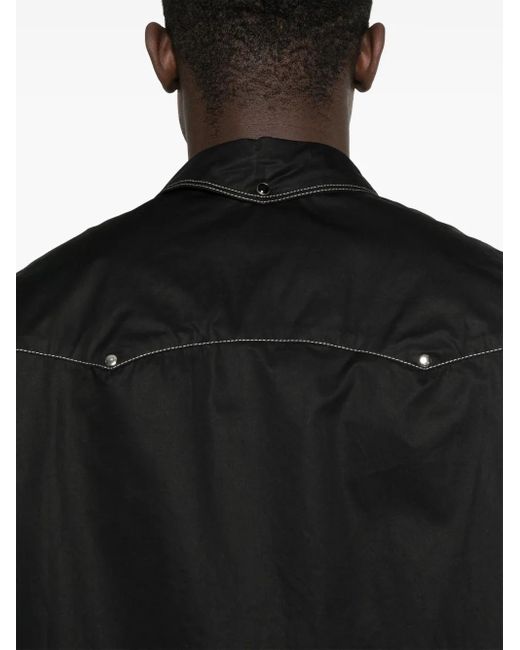 Lemaire Black Verziertes Hemd