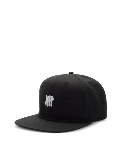 Undefeated Black Icon Strapback Cap for men