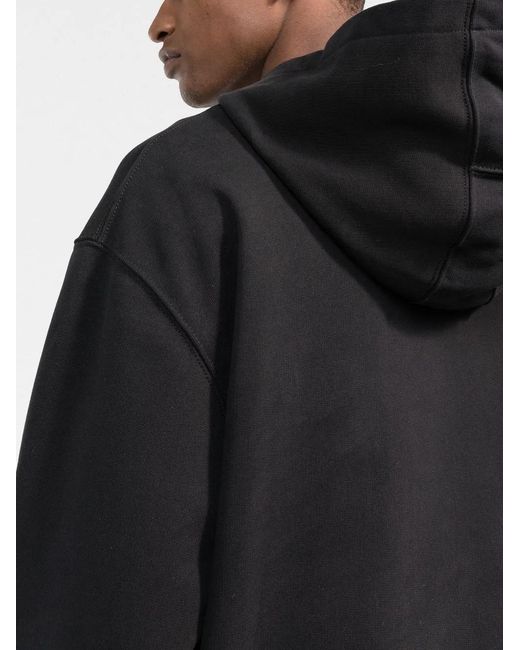 A_COLD_WALL* Black Essential Logo-Print Hoodie for men