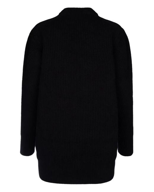 Alexander McQueen Blue Orchid-Intarsia Wool Jumper