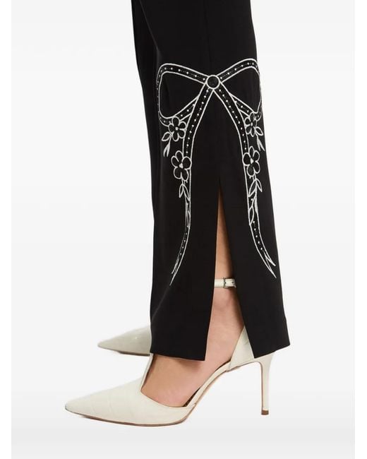Cinq À Sept Black Cascading Ribbon Trousers
