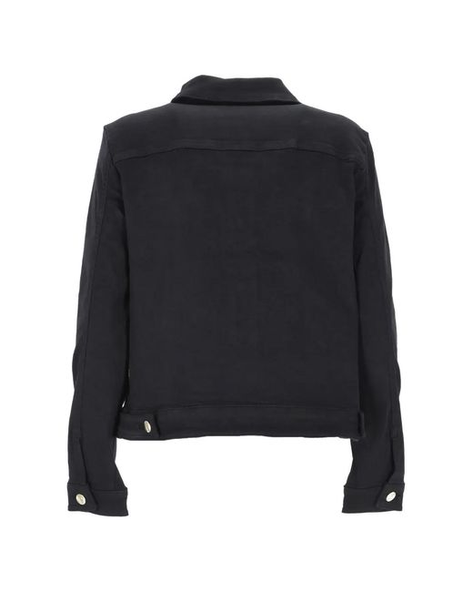 Emme Black Long-Sleeve Buttoned Jacket