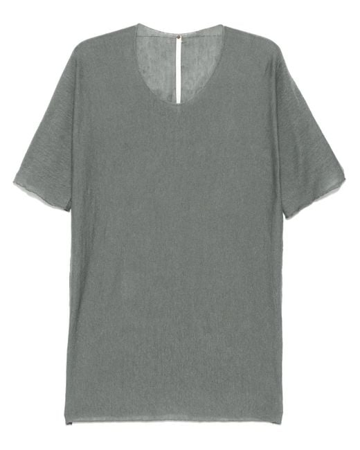 Label Under Construction T-Shirt mit Rundhalsausschnitt in Gray für Herren