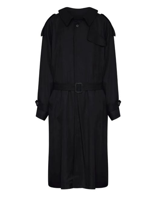 MM6 by Maison Martin Margiela ベルテッド ダブルコート Black
