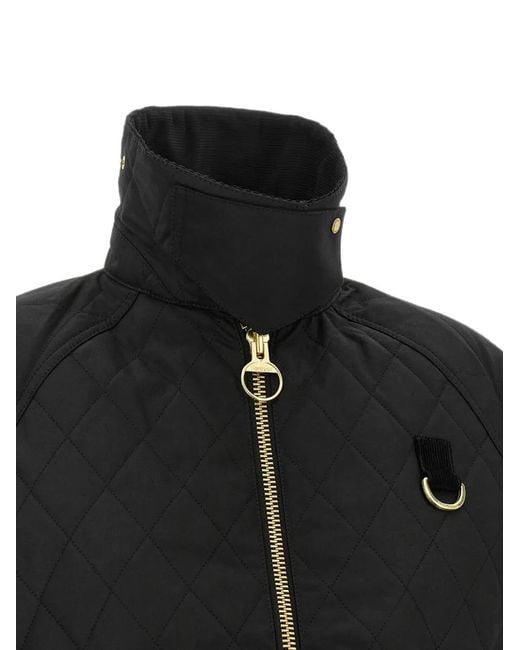 Barbour Black Spey Icons Quilted Jacket